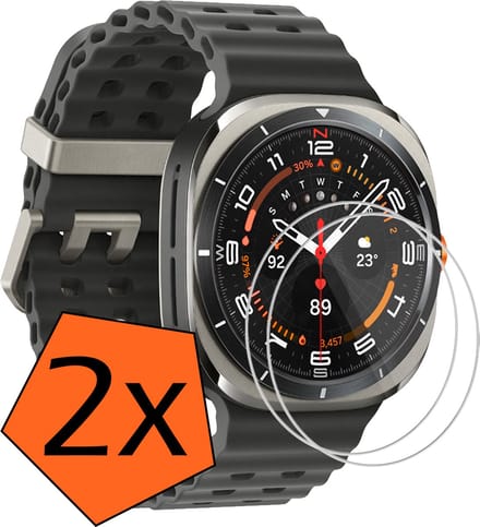 Screenprotector - Geschikt voor Samsung Watch Ultra Screenprotector Bescherm Glas - Screen Protector Geschikt voor Samsung Galaxy Watch Ultra (47 mm) Screenprotector Tempered Glass - 2 PACK