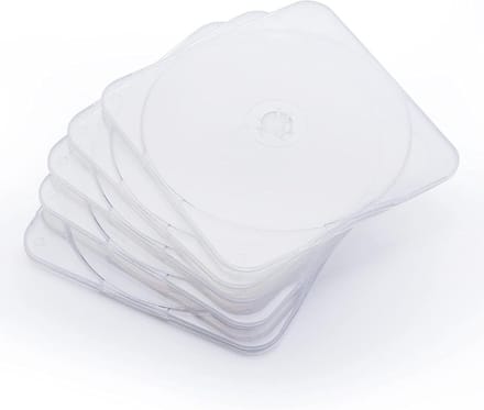 CD DVD Hoesjes - Disc Cases - Schijven Opslaan - Ultraslim Ontwerp - 50 Stuks - Transparant