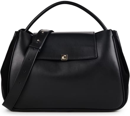 Coccinelle Pansy Schoudertas Leder 34 cm - Dames - noir-noir