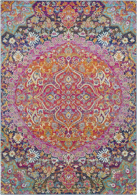 SURYA - NEERJA Vintage Oosters Granaatrood Tapijt