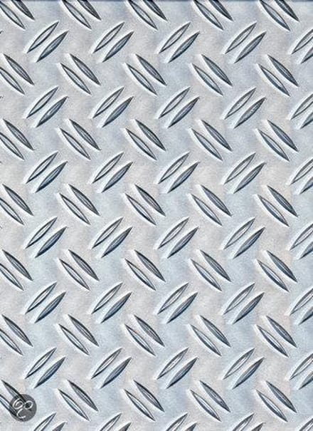 Alberts Structuurplaat - Aluminium - Natuur - Ruwpleister-reliëf - 300x1000x1,5mm