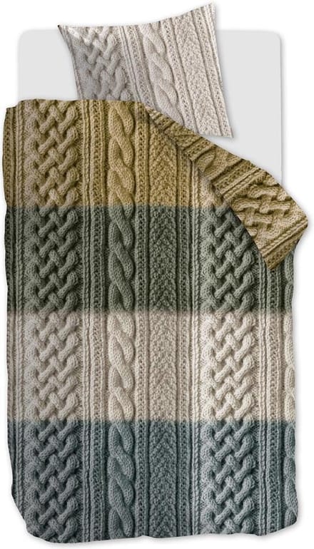 Ariadne at Home Snug Dekbedovertrek - Eenpersoons - 140x200/220 cm - Oker
