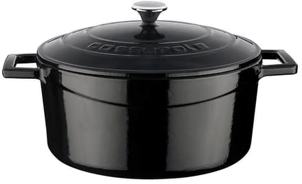 Lava Braadpan - 24 cm - 4.49 liter - Gietijzer - Zwart