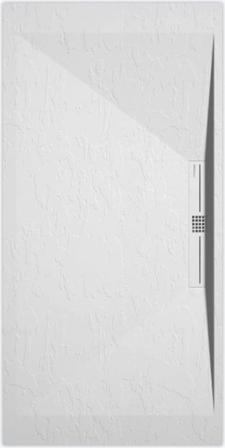 Sanifun douchebak Stone Side White Slate 1400 x 700 P