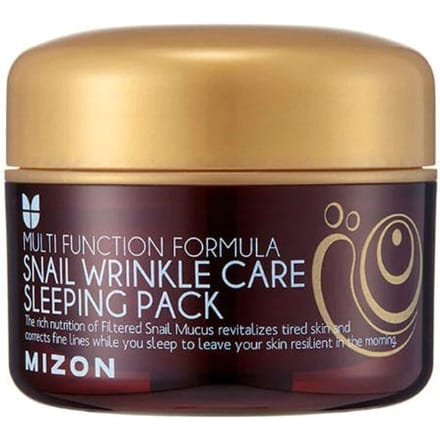 MIZON Snail Wrinkle Care Sleeping Pack, 80ml - Nocna maseczka przeciwzmarszczkowa
