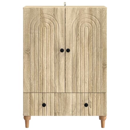 vidaXL - Dressoir - Sonoma - Eiken - 66 - x - 34,5 - x - 95 - cm - Bewerkt - hout
