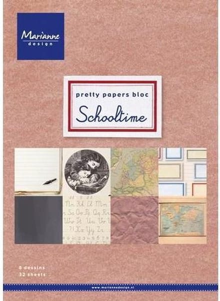 Marianne Design Paper pad Schooltime