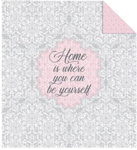 Bedsprei Home is where you can be yourself - 170x210 cm