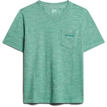 Superdry - Essential overdyed T-shirt met logo - Dames - T-shirts