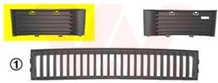 VanWezel 7625592 - Grille prise d'air inférieure droite pour Skoda Fabia de 2000 à 2007