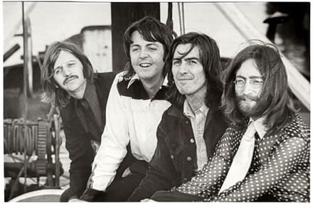 The Beatles - 1969 Photo Sticker - Zwart/Wit