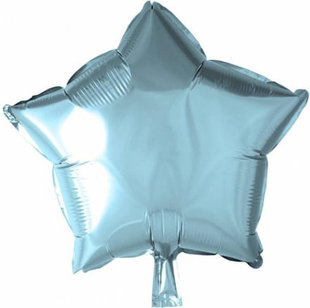 Folie Ballon Ster lichtblauw 46 cm
