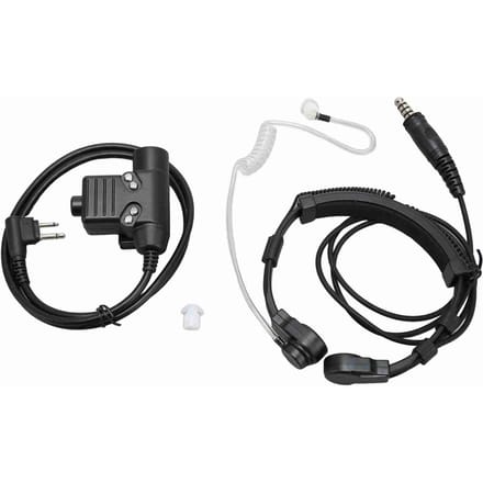 Keelmicrofoon Headset Opgerolde Walkie Talkie Oortelefoon met U94 PTT voor Motorola XTN600 SV22C