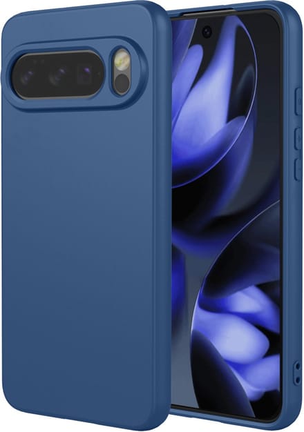 MobyDefend Hoesje - Geschikt voor Google Pixel 10 / Google Pixel 10 Pro - Matte Siliconen Backcover - Blauw