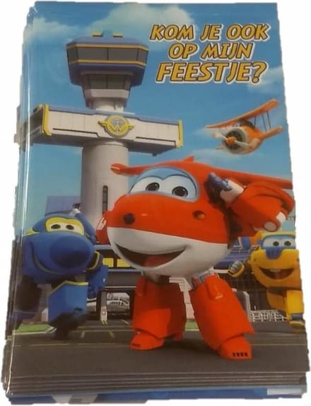 Interstat - Uitnodigingskaarten - Super wings - 6st.