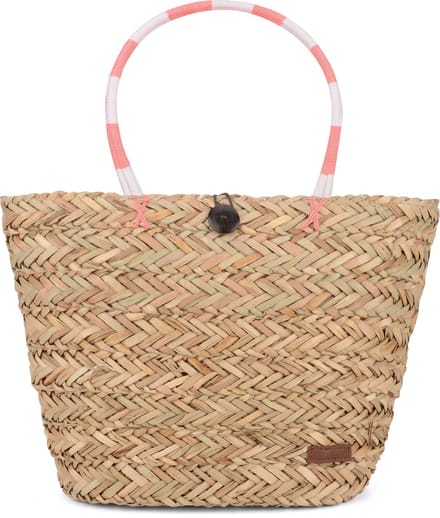 Urban Beach Strandtas 38 X 10 X 26 Cm Stro Naturel/koraal