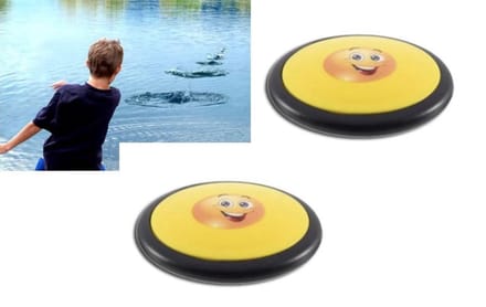 Pippashop Jumpy Water Stuiter Schijf Smiley - 2 stuks voor waterplezier