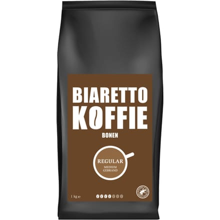 Koffie Biaretto bonen regular 1000 gram