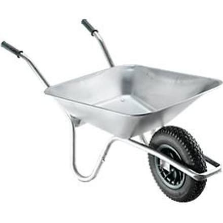 Verzinkte kruiwagen, 85 liter, 11 kg, draagvermogen 250 kg