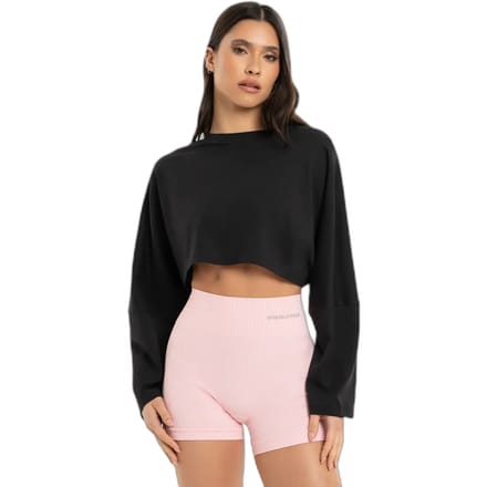 Dames-T-shirt met lange mouwen Gym Glamour