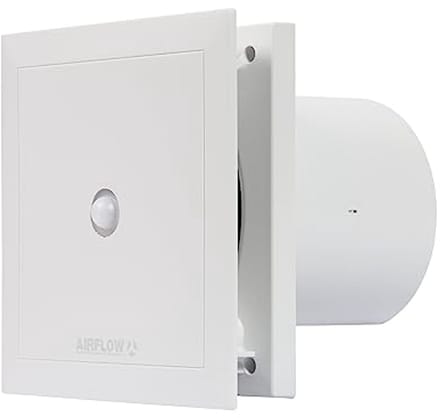 Geluidsarme Afvoerventilator met Timer en Bewegingssensor - 100mm