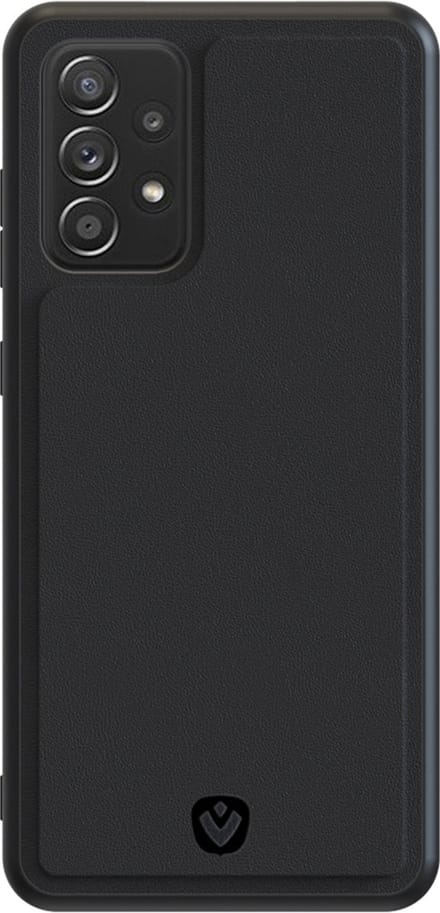 Valenta - Samsung Galaxy A72 Backcase hoesje - Leer - Zwart