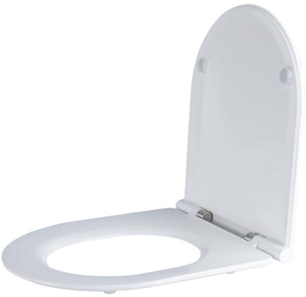 FugaFlow Efficiente Acces Closetzitting - quickrelease - softclose - Duroplast - 43.3x36.0x3.8cm - wit glanzend