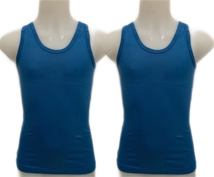 Embrator 2-stuks jongens Hemdjes blauw maat 164