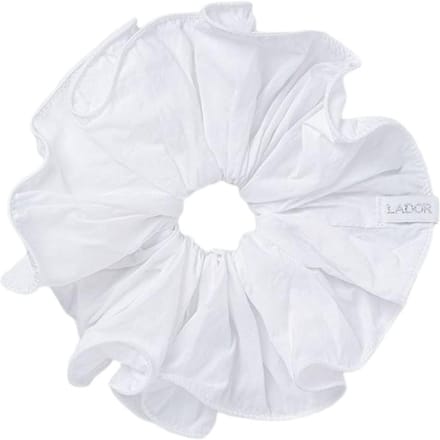 Lador Witte Haar Scrunchie Zachte Stof Zacht Styling Accessoire white