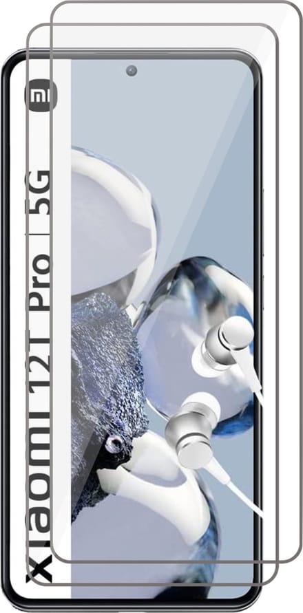 Screenprotector geschikt voor Xiaomi 12T / 12T Pro - 2x Gehard Glas Screen Protector GlassGuard