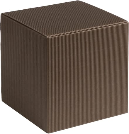 Cadeauverpakking vierkant-kubus karton 9x9x9cm BRUIN (100 stuks)