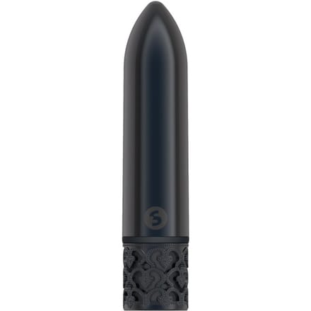 Royal Gems - Krachtige oplaadbare vibrator Bullet - Zwart