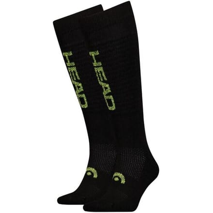 HEAD Skisokken Unisex Logo Kneehigh 2-pack Black Combo-35/38