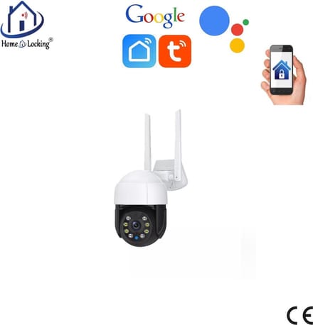 WIFI PTZ IP-camera 5.0MP met bediening via APP en kan werken met spraakgestuurde apps. T-2006