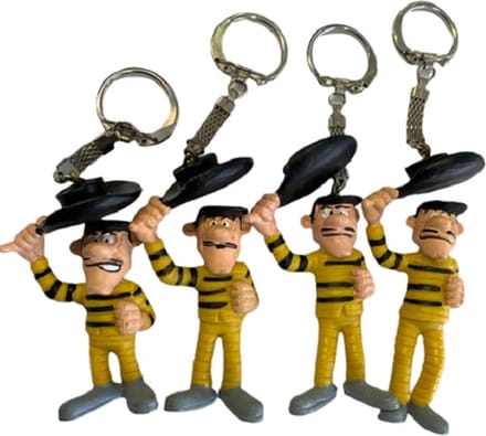 Familie Dalton sleutelhangers- 4 stuks