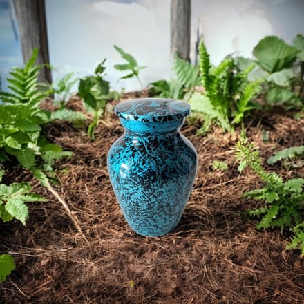 Mini urn Turquoise Garden 14084