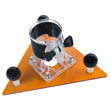 Router Driehoekige Basis ABS Technische Kunststof 65mm Freesmachine Balansplaat voor Sleuven black