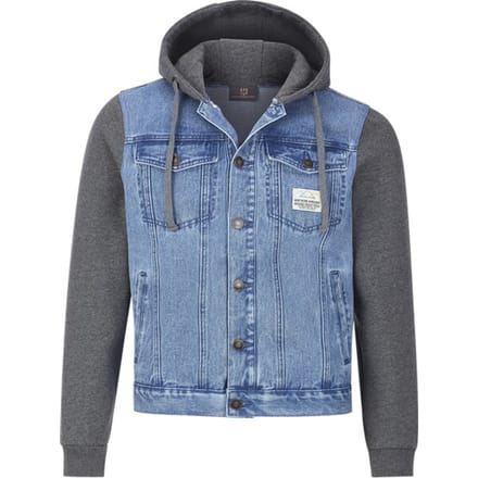 Jan Vanderstorm herren Denim Jack - 64 - blauw - Plus Size