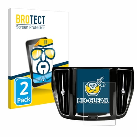 BROTECT - Screenprotector voor Volvo V60 Sensus Connect 2019-2020 - Folie Beschermfolie transparant 2 Stuks