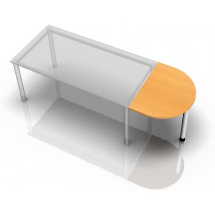 XBA60 W - Aanschuiftafel 60x80 Beuken