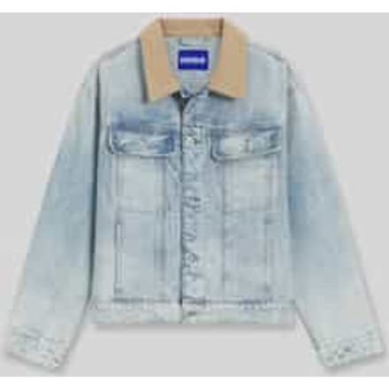 Regular fit jeansjack van puur katoen