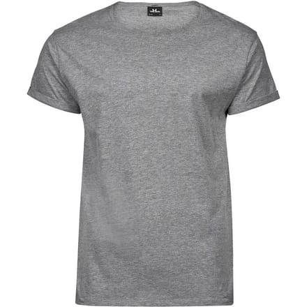Tee Jays - Roll-Up T-shirt - Heather Grey maat M