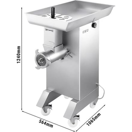 GGM Gastro Elektrischer Fleischwolf - Größe 42 - - 1200-1300kg/h - 5,1 kW - Messer 4,5mm