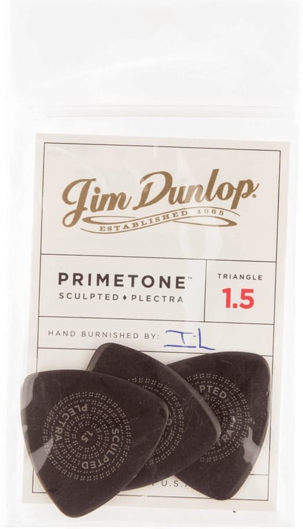 Jim Dunlop Primetone - Plectrums - Triangle Smooth - Player's Pack 3 Stuks - 1,50 mm