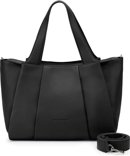 LES VISIONNAIRES Chenelle Essential Shopper Tas Leder 45 cm - 19 L - black