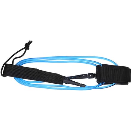 TPU 6ft 5.5mm Paddle Board Leash Met Dubbele Zwenkogen (transparant blauw)