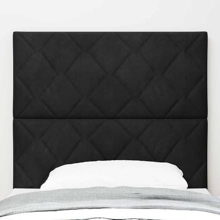 vidaXL - Hoofdbord - Zwart - 100 - cm - Fluweel