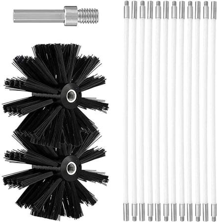 CLGP® Schoorsteenveegset - Schoorsteenveger - Schoorsteenborstel 150mm