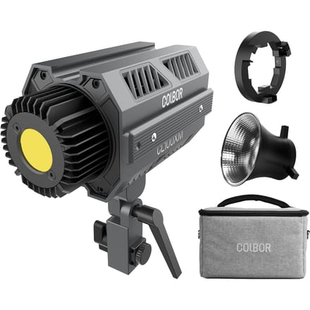 COLBOR CL100XM Studio COB Lampe de photographie 110 W LED Lampe vidéo 5600 K CRI97 + Dimmable 7 éclairages EU Plug gray