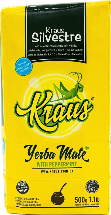 Kraus Silvestre - Yerba mate met pepermunt - Yerba Mate - Pepermunt - Straf van smaak